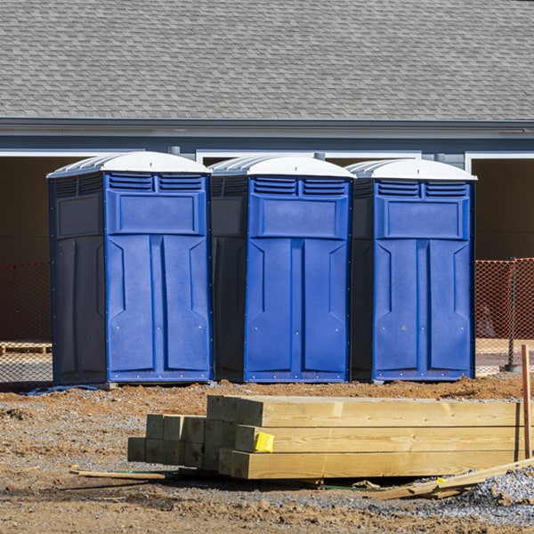 what is the maximum capacity for a single porta potty in Pledger Texas